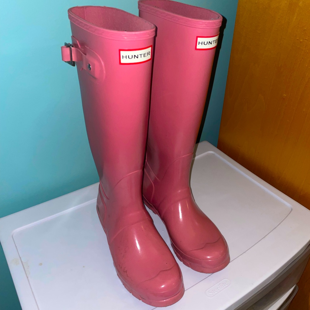 Light Pink Hunter Boots